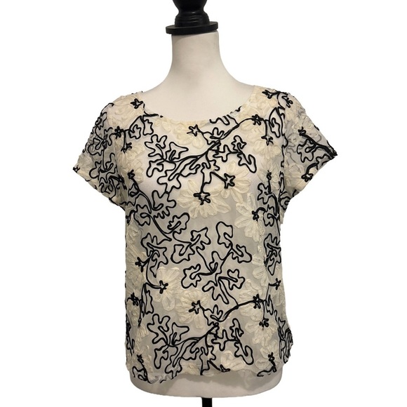 Anthropologie Meadow Rue Sheer Floral Shirt - Size M - Picture 2 of 7